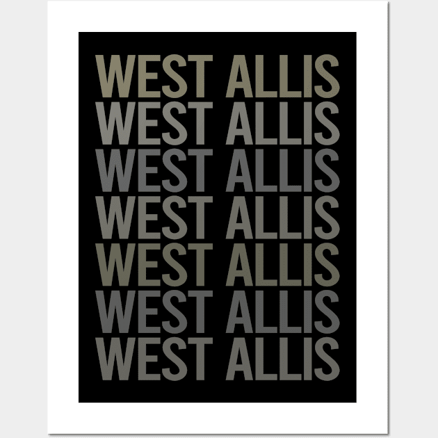 Gray Text Art West Allis Wall Art by flaskoverhand